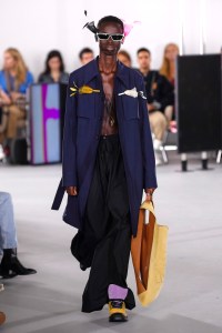 Model on the catwalk