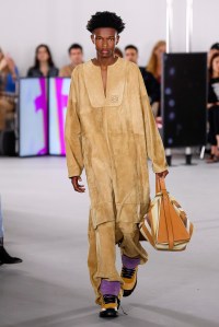 Model on the catwalk