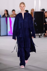 Model on the catwalk
