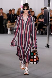 Model on the catwalk
