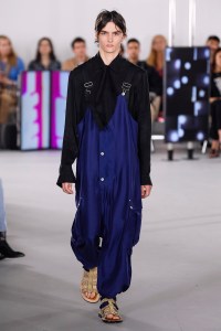 Model on the catwalk