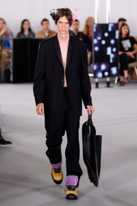 Model on the catwalk