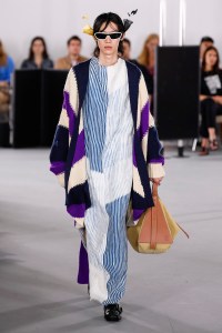Model on the catwalk