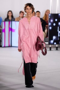 Model on the catwalk