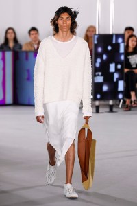 Model on the catwalk