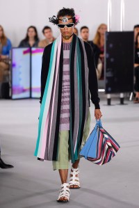 Model on the catwalk