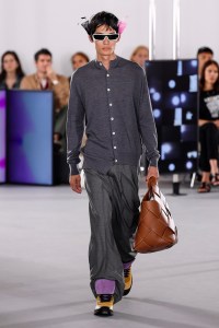 Model on the catwalk