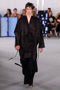 Model on the catwalk