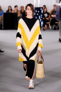 Model on the catwalk