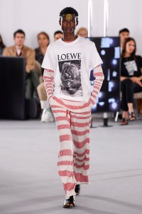 Model on the catwalk
