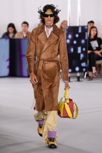 Model on the catwalk