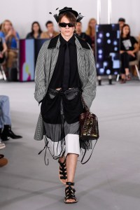 Model on the catwalk