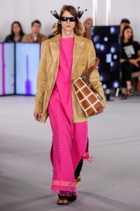 Model on the catwalk