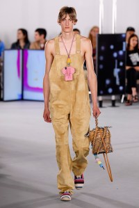 Model on the catwalk