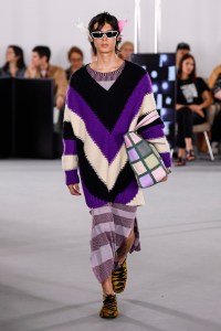 Model on the catwalk