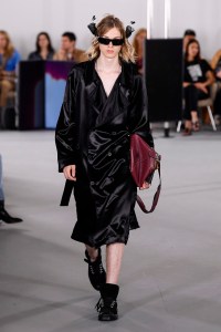 Model on the catwalk