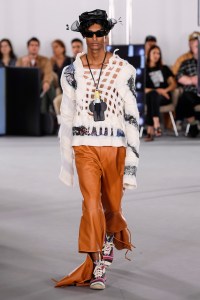Model on the catwalk