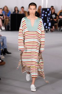 Model on the catwalk