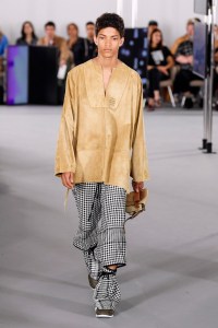 Model on the catwalk