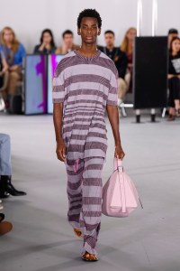 Model on the catwalk