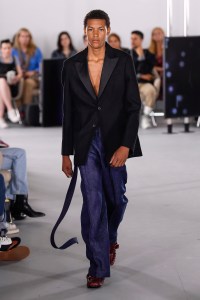 Model on the catwalk