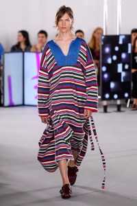 Model on the catwalk