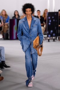 Model on the catwalk