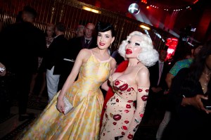 Dita Von Teese and Amanda LePore
