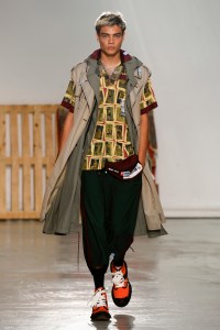 Model on the catwalk