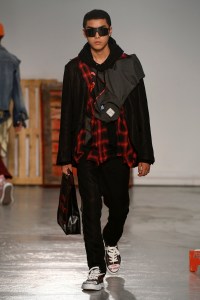 Model on the catwalk