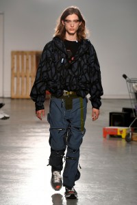 Model on the catwalk