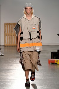 Model on the catwalk
