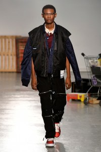 Model on the catwalk
