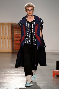 Model on the catwalk