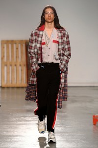 Model on the catwalk