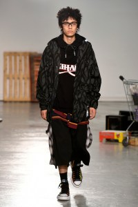 Model on the catwalk