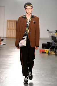 Model on the catwalk