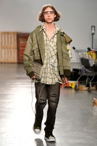 Model on the catwalk