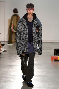Model on the catwalk