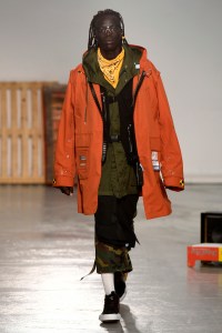 Model on the catwalk