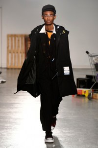 Model on the catwalk