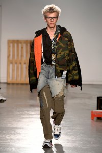 Model on the catwalk