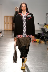 Model on the catwalk