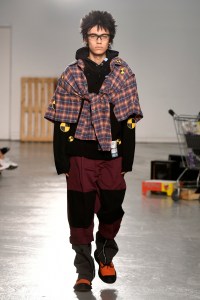 Model on the catwalk