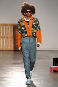 Model on the catwalk