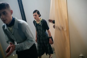 Backstage at Marco De Vincenzo Men’s Spring 2020