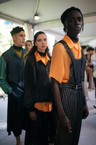Backstage at Marco De Vincenzo Men’s Spring 2020