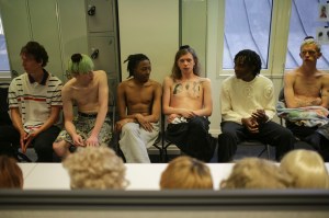 Backstage at Martine Rose Men's Spring 2020 photographed in London on 09 June 2019