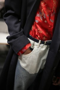 Backstage at Martine Rose Men's Spring 2020 photographed in London on 09 June 2019