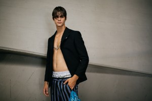 Backstage at MSGM Men's Spring 2020
